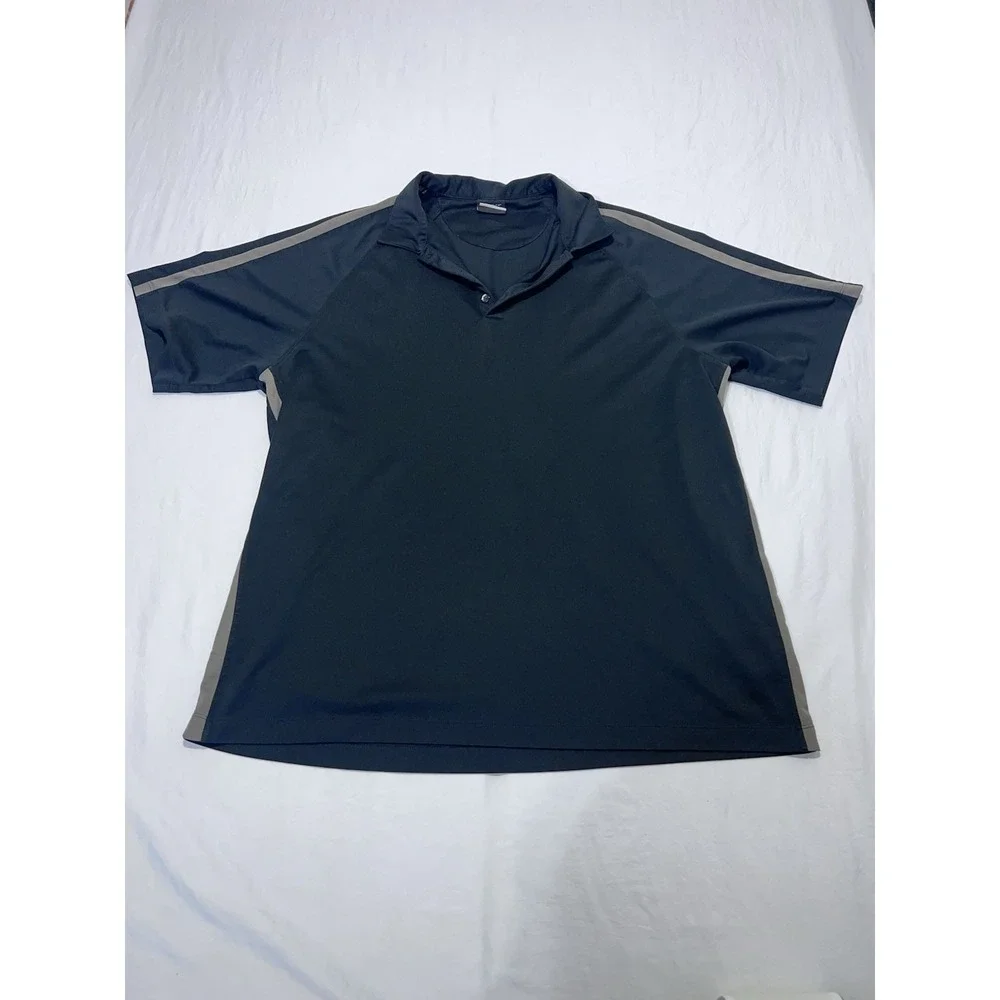 Nike Golf Dri-Fit Polo Shirt Men's XXL Gray Athletic Performance Golf